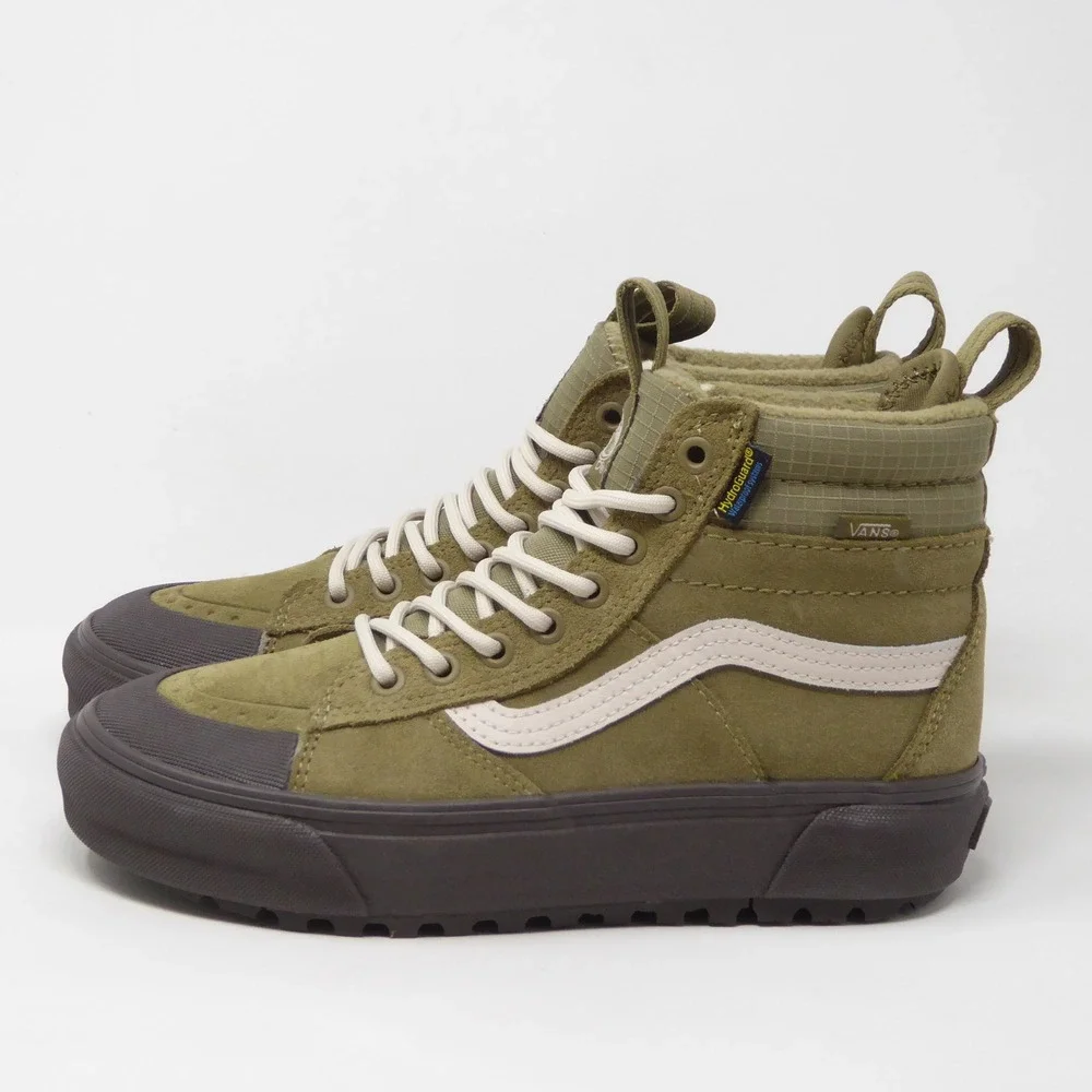 NEW Vans Women MTE Sk8-Hi Waterproof Olive Drab Green Primaloft Sneakers 6.5